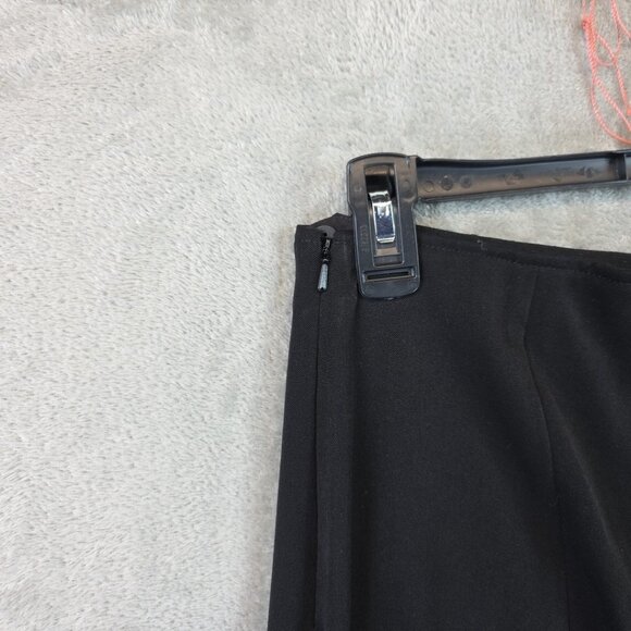 Nic + Zoe Pintuck Slit Leg Trouser Pants Women's Size 4 Black Onyx High Rise - Picture 6 of 16